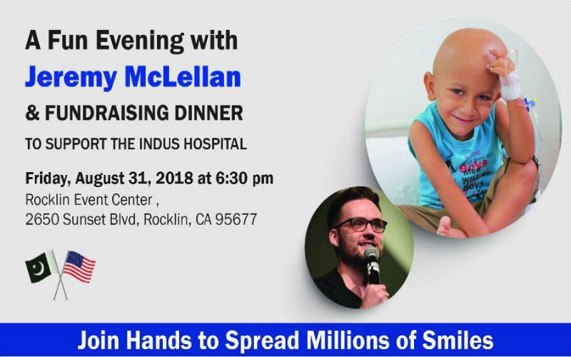 Come for the laughter, stay for the fund-raising for The Indus Hospital in Sacremento, CA