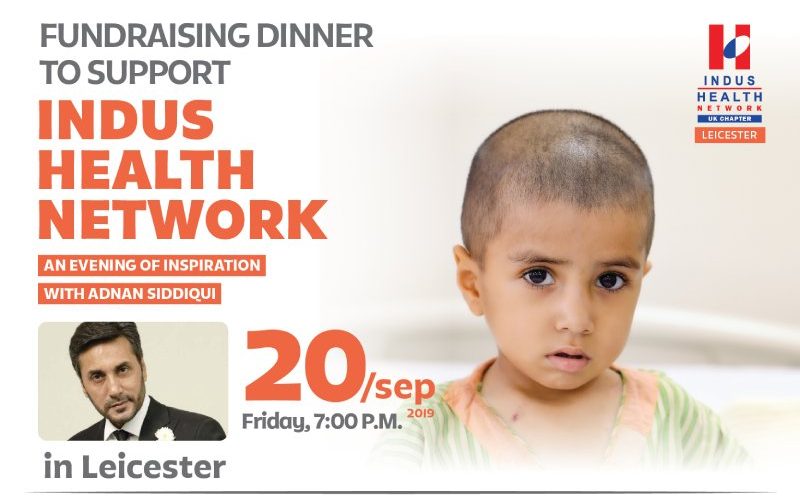 Fundraising dinner in Leicester to support Indus Health Network with Adnan Siddiqui