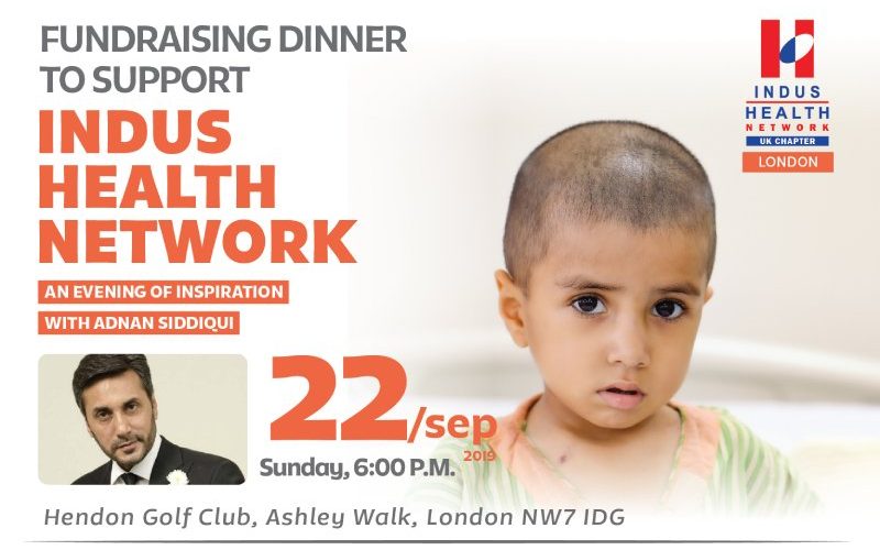 Fundraising dinner in North London to support Indus Health Network with Adnan Siddiqui