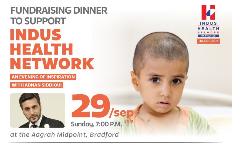 Fundraising dinner in Bradford to support Indus Health Network with Adnan Siddiqui