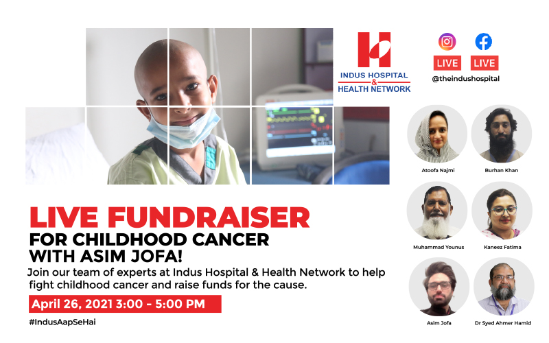 Live Fundraiser For Childhood Cancer With Asim Jofa