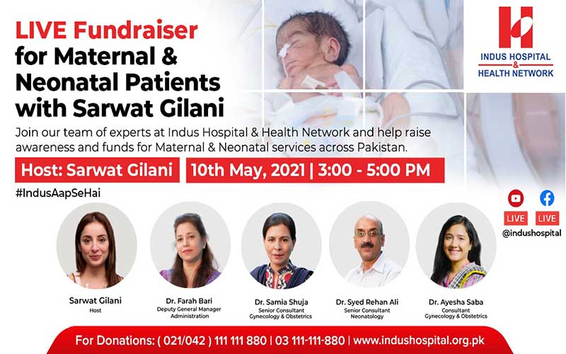 Live Fundraiser for Maternal & Neonatal Patients with Sarwat Gillani