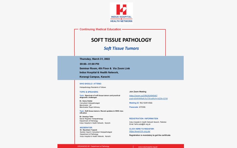 CME Workshop on SOFT TISSUE PATHOLOGY – Soft Tissue Tumors