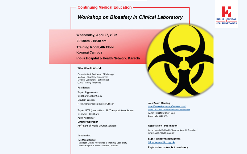 CME Workshop on Biosafety in Clinical Laboratory