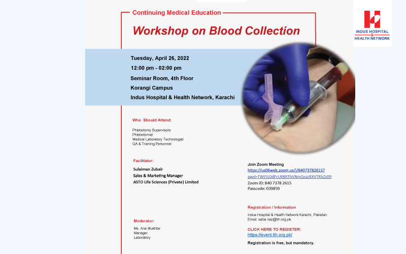 Workshop on Blood Collection