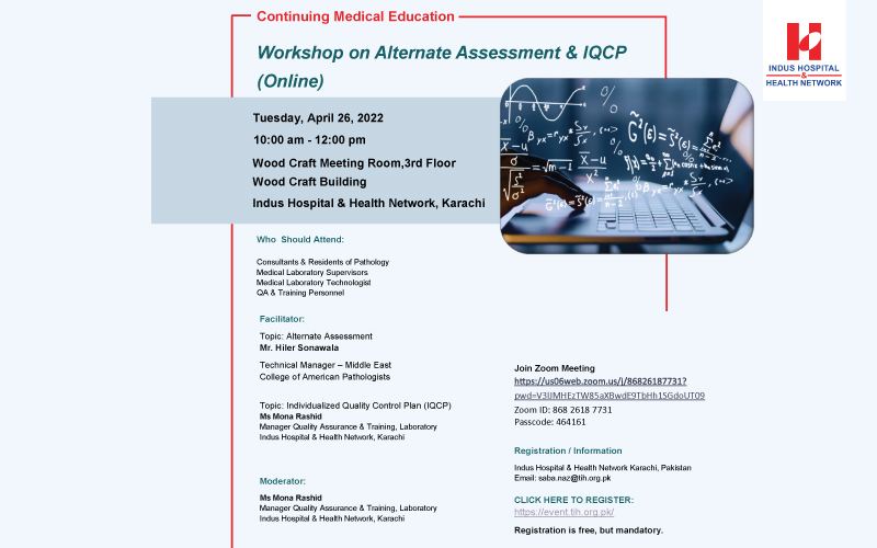 Workshop on Alternate Assessment & IQCP (Online)