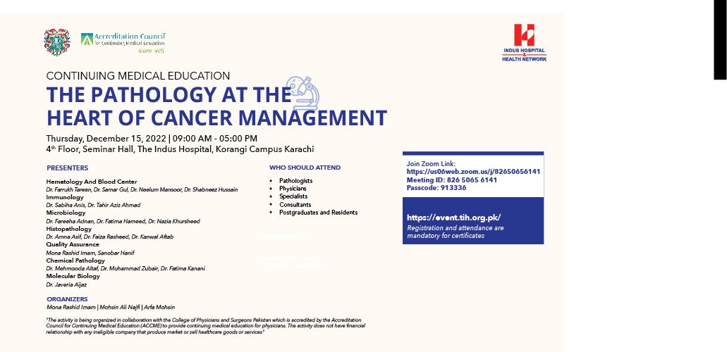 The Pathology at the Heart of Cancer Management